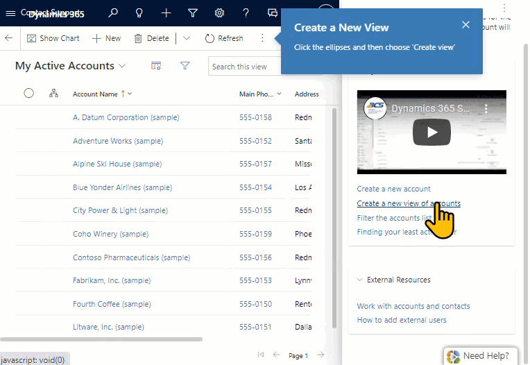 Custom help panes and guided tasks functionality in Dynamics 365