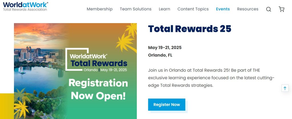 World At Work Total Rewards Conference 2025