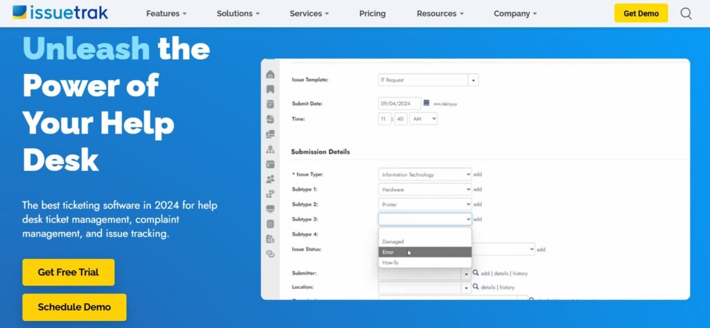 Issuetrak Change Management Software